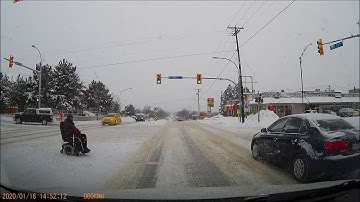 Close Call for Man on Scooter || ViralHog