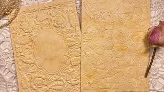 New Etsy Listings: Onion Skin dyed and Embossed Papers (Part 3: How to dye paper with Onion Skin)