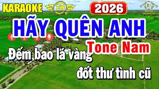 Hãy Quên Anh Karaoke Tone Nam ( Cm ) Nhạc Sống Slowrock Rất Dễ Hát | Trọng Hiếu