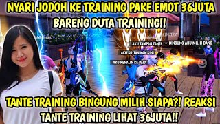 NYARI JODOH DI TRAINING PAKE EMOT 36JUTA😱 BARENG DUTA TRAINING GIMANA REAKSI TANTE TRAINING❓