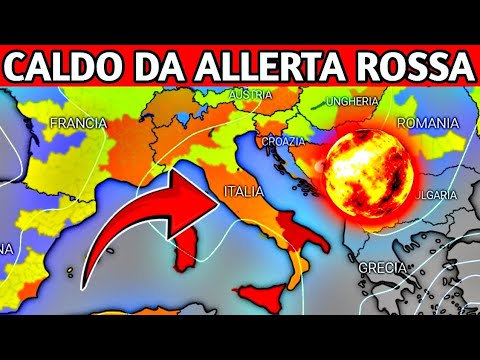 Video Caldo da allerta rossa :METEO 17 luglio 2026 : meteo Italia