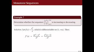[Math 22] Lec 06 Sequences and Their Convergence (Part 2 of 2)