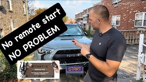 START-X Remote Start Install Toyota 4Runner