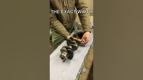 ENGINE REBUILD how to SMOOTH CRANKSHAFT journals?  #shorts #shortvideo #engine