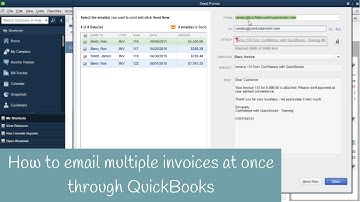 How to email multiple invoices at once from QuickBooks
