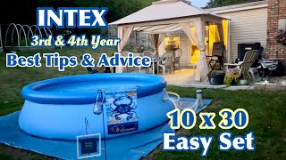 3 YEAR UPDATE, Review & Advice!!! Intex 10’ x 30” Easy Set Pool (2nd Pool) All You Need To Know! screenshot 5