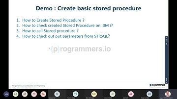 Basics of Stored Procedures in IBM i AS400, pt 36
