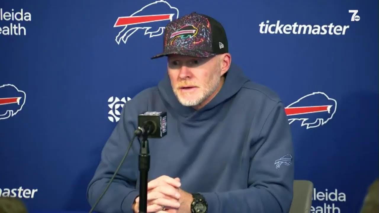 Buffalo Bills Head Coach Sean McDermott speaks after win against Browns