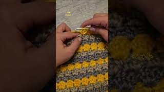 1 Row Repeat Cluster Stitch Crochet Pattern #crochettutorial #easycrochet #knitting #crochetstitches