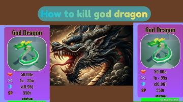 How to kill god dragon(every second add 1 skill point)