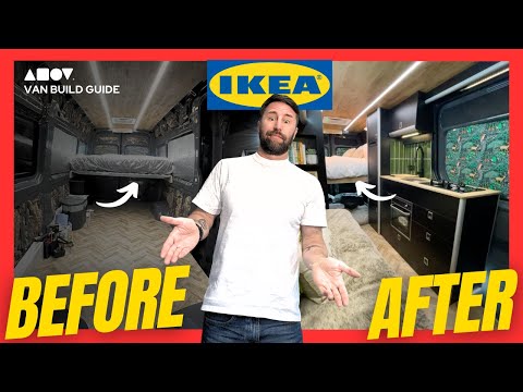Campervan IKEA bed hack with a twist