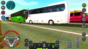 Bus Simulator : Ultimate Ep3 - Pure White Coach Bus Vs Mission Android iOS Gameplay