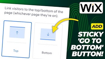 How To Add a ‘Go to Bottom’ Button on WIX | Make the Button Sticky/Freeze at The Corner! - 2026