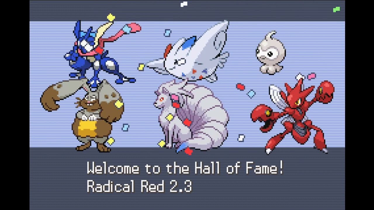 Pokémon Radical Red first walkthrough, HOF. Please rate my team