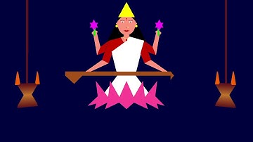 "Saraswati - Goddess of Knowledge and Arts in OpenGL" by Pranita Sharangdhar