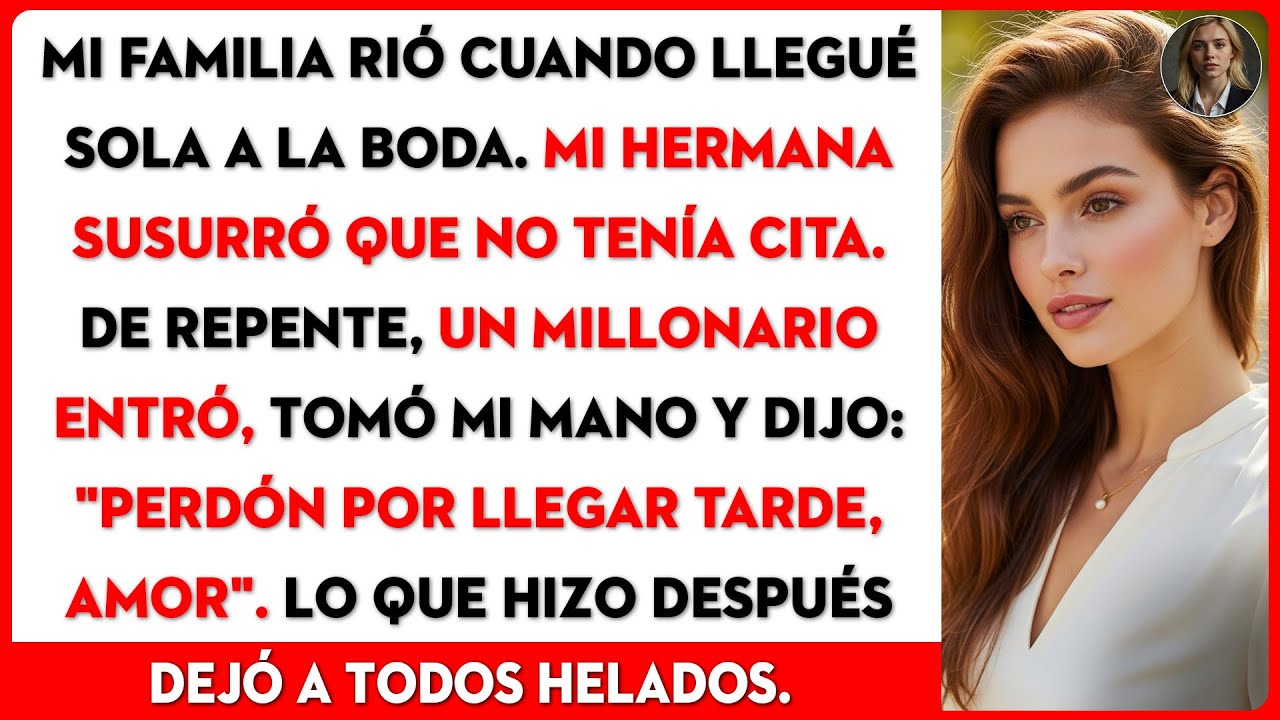 Mi familia se rio de mí solo en la boda. Al ver al multimillonario, ¡su risa se congeló!
