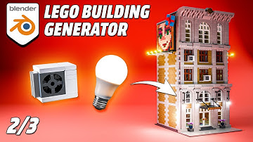 How to Upgrade Your LEGO Buildings | Building Generator Blender Tutorial 2/3