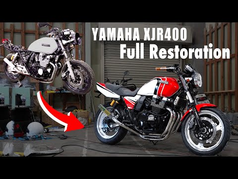 【総集編】21年間放置の不動車「YAMAHA XJR400」をフルレストアして新車並みに復活させる！