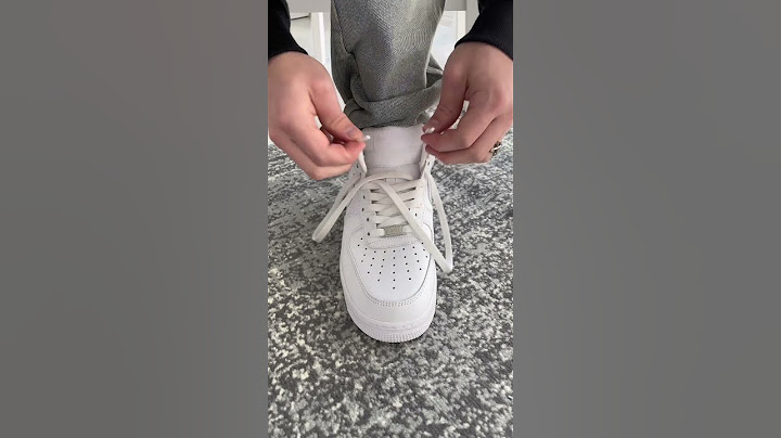 Nejlepší způsob jak si zavázat své Nike Air-Force 1 low 🤍