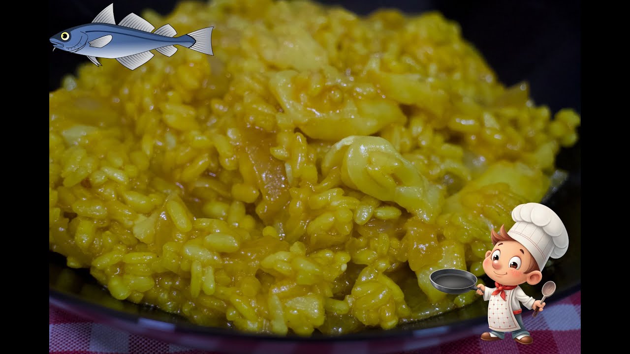 Receta económica y fácil de Arroz con bacalao 😋😋😋😋