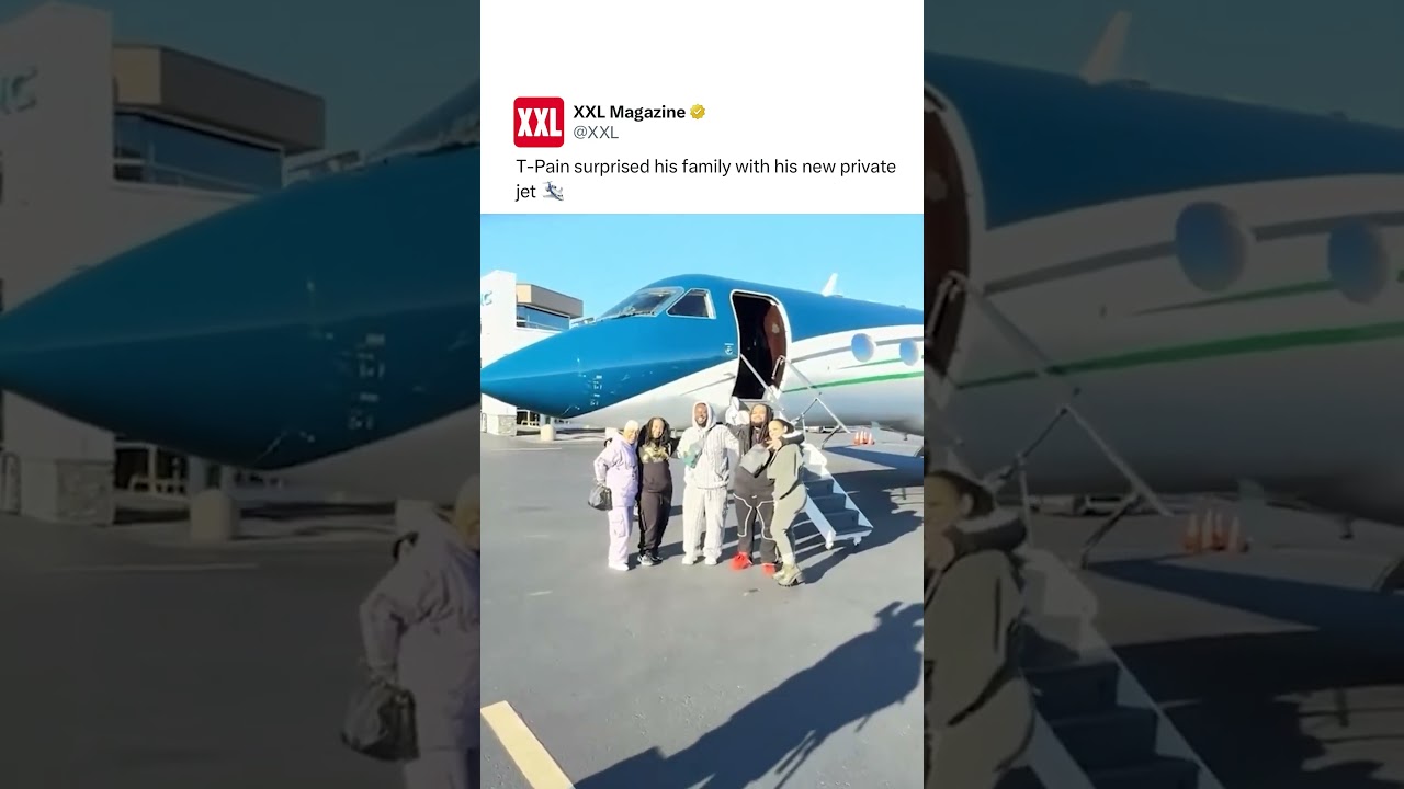 T-Pain Surprises Family With New Private Jet 🛩️