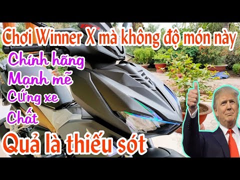 Video Winner X độ ốp mặt nạ trước chính hãng Honda cực chất - youtube
