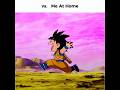 Me In Fight vs Me At Home 😂 #goku#shorts