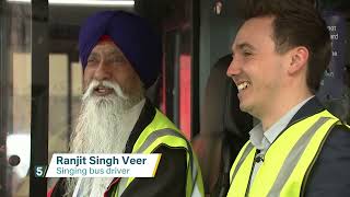 West Midlands bus driver creates hit Punjabi song about love of his job | 5 News