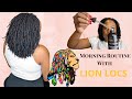 Morning Routine For Shiny Healthy Locs  Featuring Lion Loc Products: REVIEW OF LION LOCS