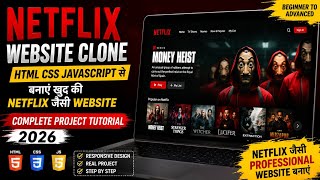 Full Build a Netflix-like Website Clone using HTML, CSS, and JavaScript 🔥 | Complete Project Tutorial ... News