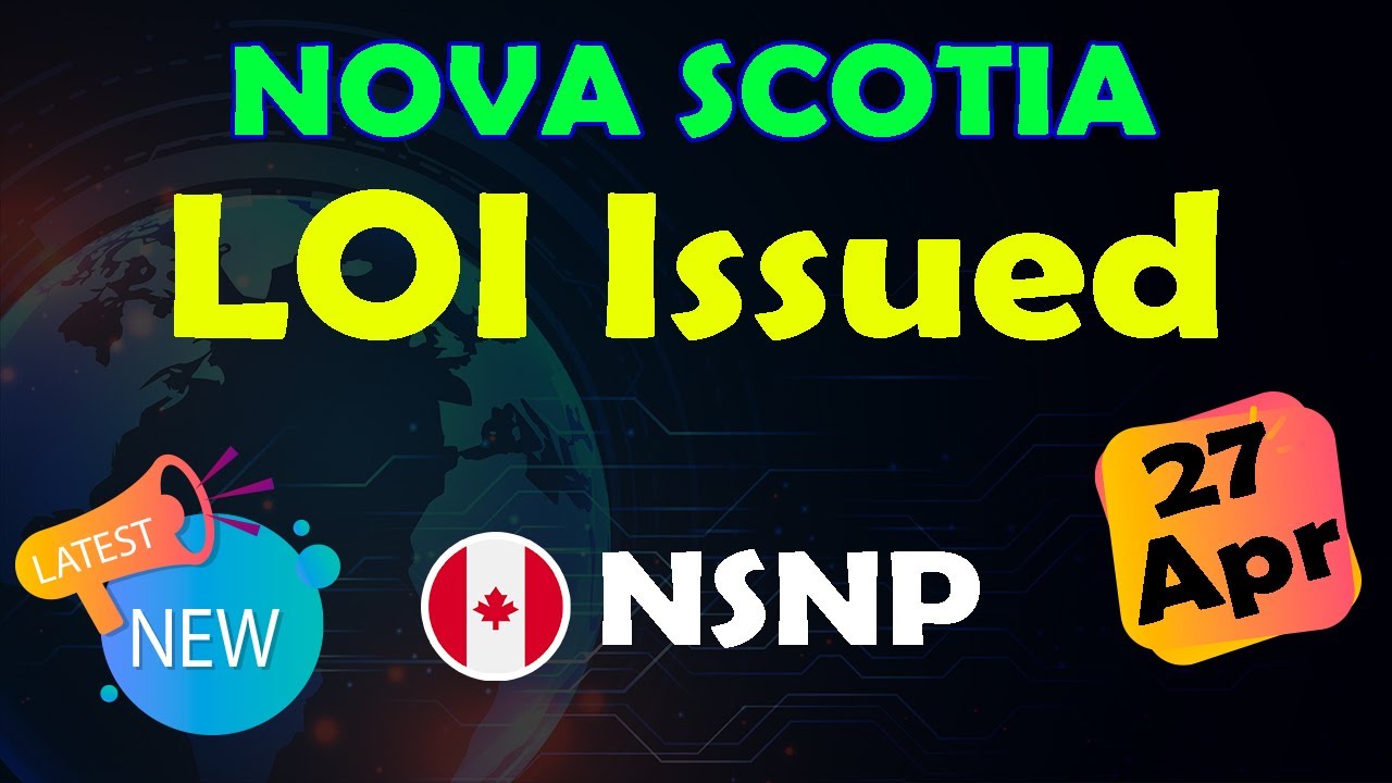 Nova Scotia Nomination Canada Immigration NSNP Draw April 27, 2020