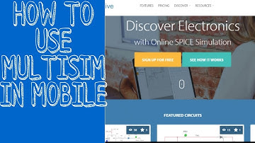 How to Use Multisim Live Online Simulator (on phone) || Easy Way || EIE TUTORIAL