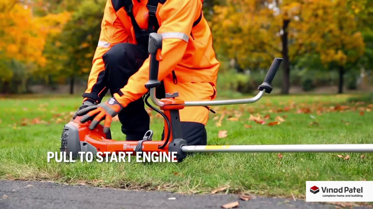 How to start a Husqvarna petrol brushcutter YouTube