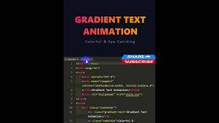 The Secret to Stunning Gradient Text Effects #css #programming #shorts