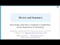 Summary of Kogut &amp; Zander (1992): Knowledge of the firm, combinative capabilities and Replication...