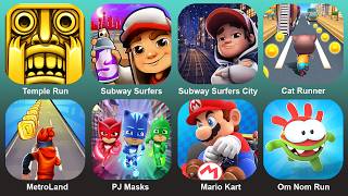 Temple Run,Subway Surf,Subway Surf City,Cat Runner,MetroLand,Pj Masks,Mario Kart,Om Nom Run screenshot 1