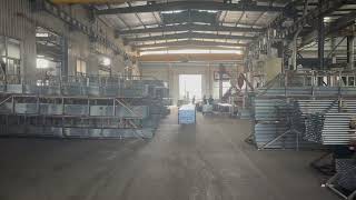 Grooved Aluminum Tube Sandblasting Workshop | Xingyong