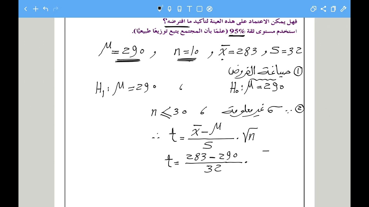 اختبارات الفروض الحصة 2