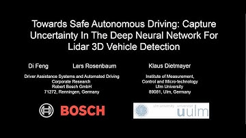Uncertainty Estimation in the Deep Neural Network for LiDAR 3D Vehicle Detection