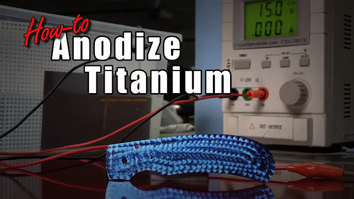 Knife Making - Anodizing Titanium Liners