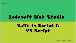 Indusoft Web Studio - Built In Script & VB Script