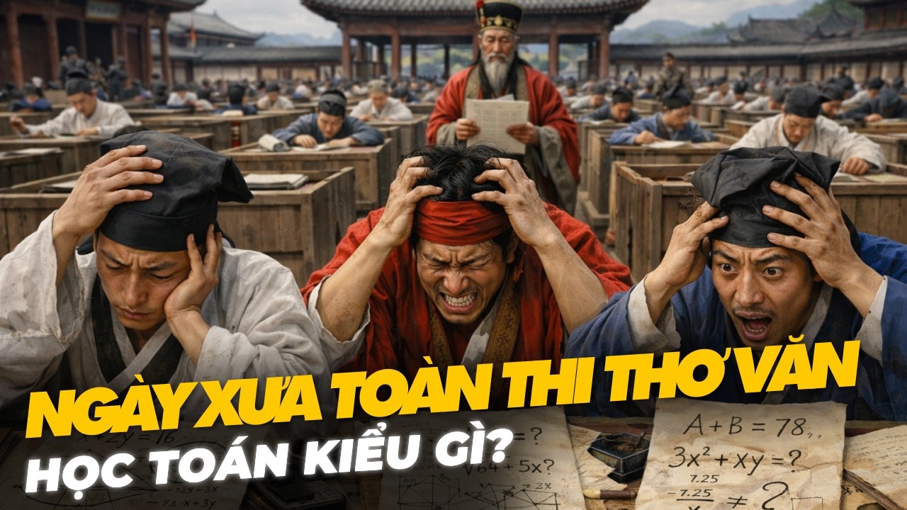NGÀY XƯA TOÀN THI THƠ VĂN HỌC TOÁN KIỂU GÌ?