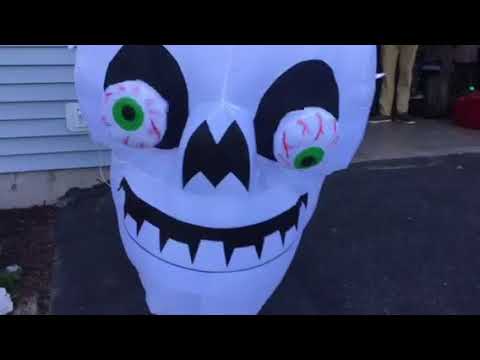 camera iphone 8 plus apk NEW FOR 2017 halloween inflatable 4.8ft fire and ice spinning eyes skull