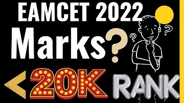 EAMCET 2022|| MARKS TO GET 20000 RANK|| AP EAPCET 2022|| TS EAMCET 2022|| DRBUDDIES