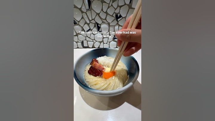 The BEST carbonara was in JAPAN?