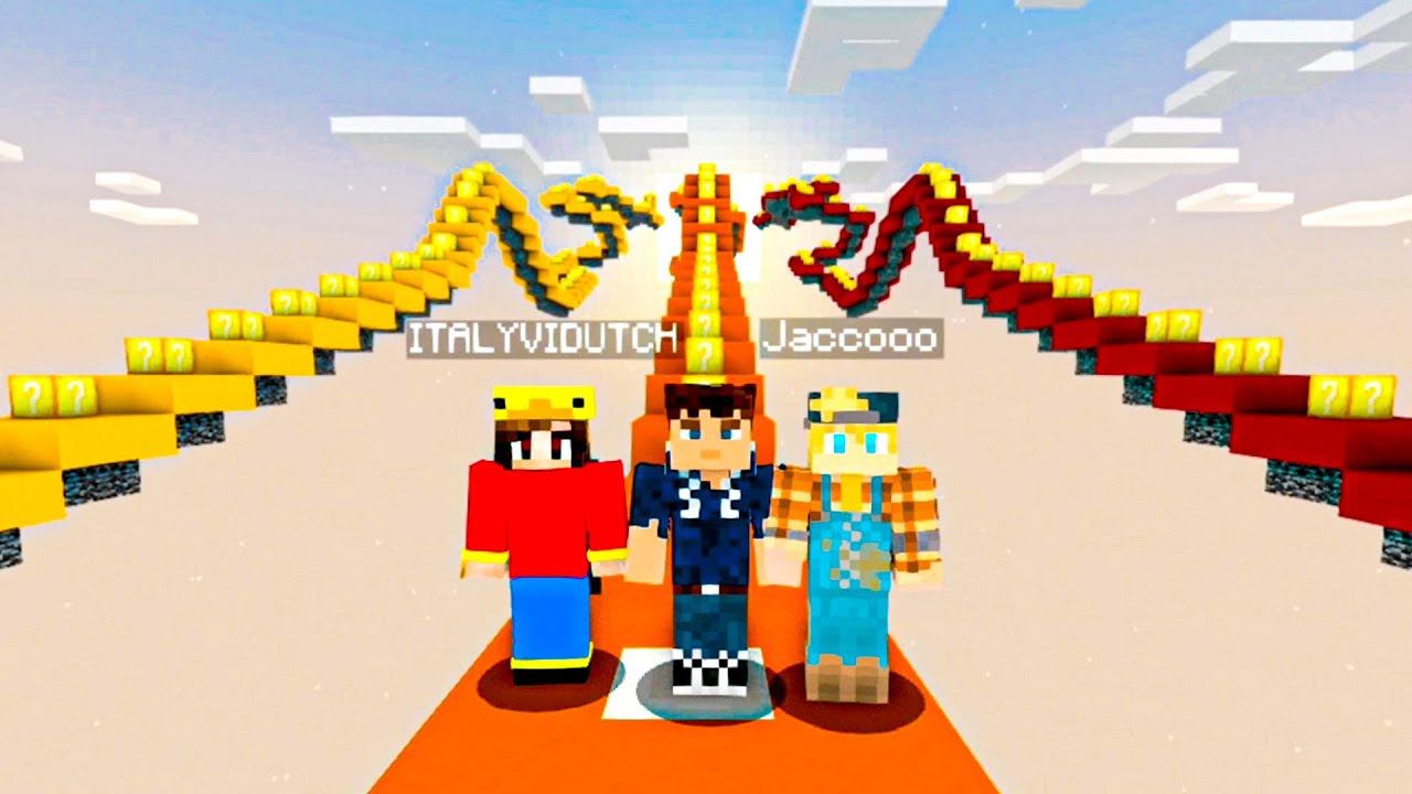 Minecraft Lucky Block Staircase