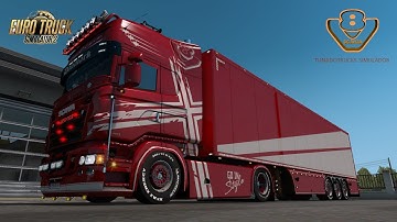 (ETS2 1 39)Scaina R560 RJL V8+RJL Custom Interior+SCS Trailer Tuning Pack