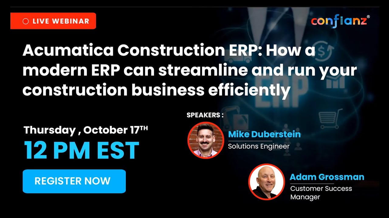 Acumatica Construction ERP Webinar