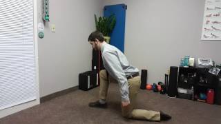 Half-kneel hip hinge
