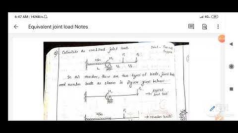 Module 2 .Video 14 - Equivalent Joint Load solution